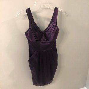 Purple cocktail dress